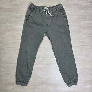 Marine Layer Men's Olive Green Slim Fit Jogger Pants Drawstring Size Large